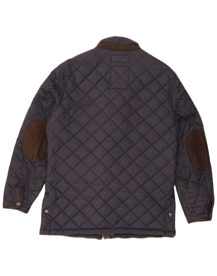Crew Clothing Chaqueta acolchada para hombre UK 40 Large Nylon azul marino