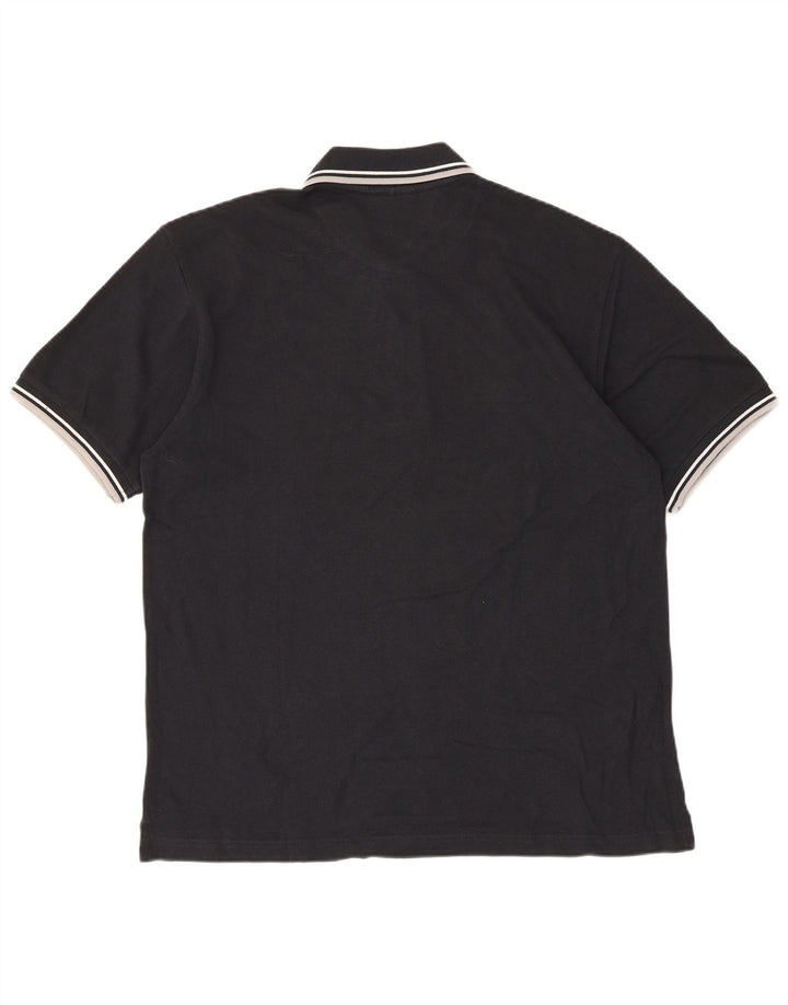 Polo Lotto Hombre Grande Negro