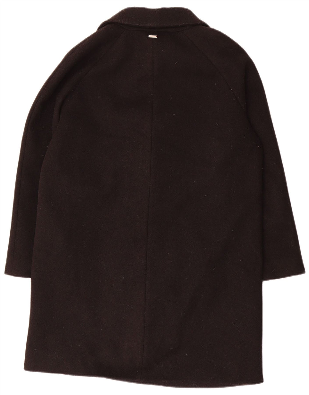 Guess Abrigo extragrande con doble botonadura para mujer UK 10 Small Poliéster negro