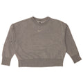 NIKE Mujer Oversize Crop Batwing Sudadera Jersey UK 6 XS Gris