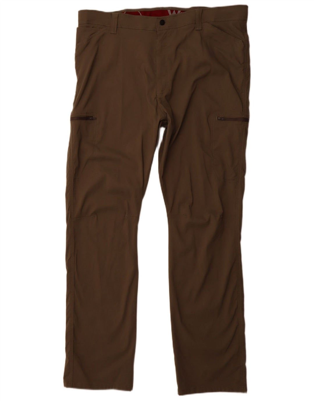 WRANGLER Pantalones cargo de senderismo rectos para hombre W40 L32 Nylon caqui