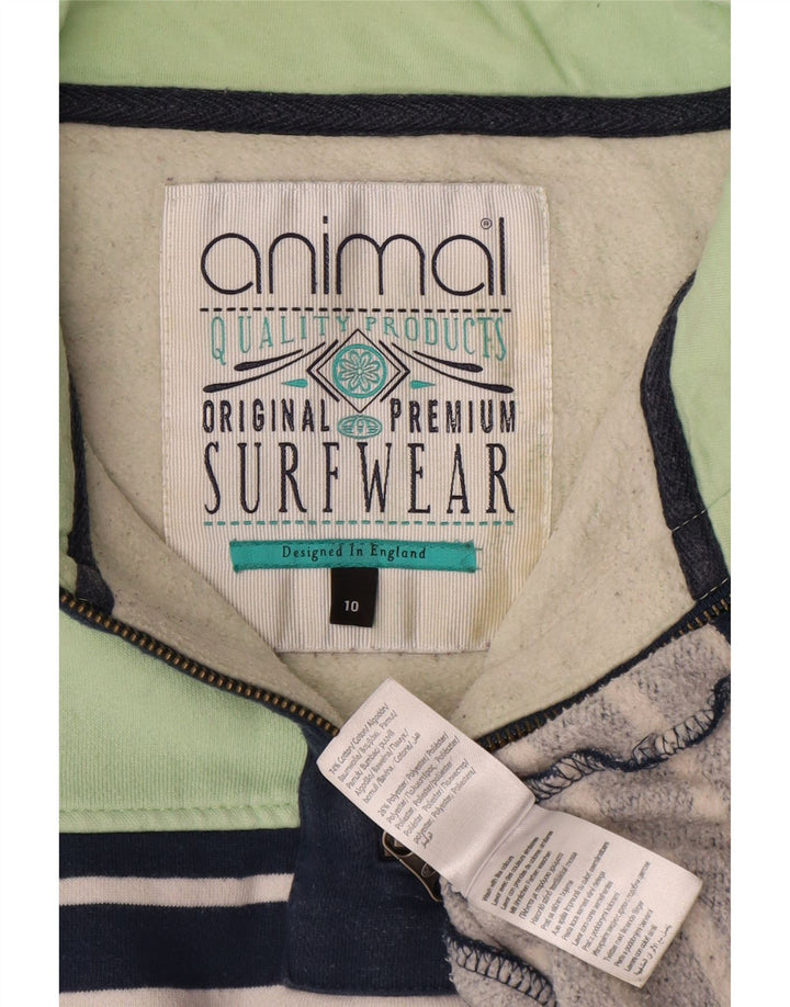 Animal - Sudadera extragrande para mujer, talla 40, talla pequeña, color azul marino a rayas
