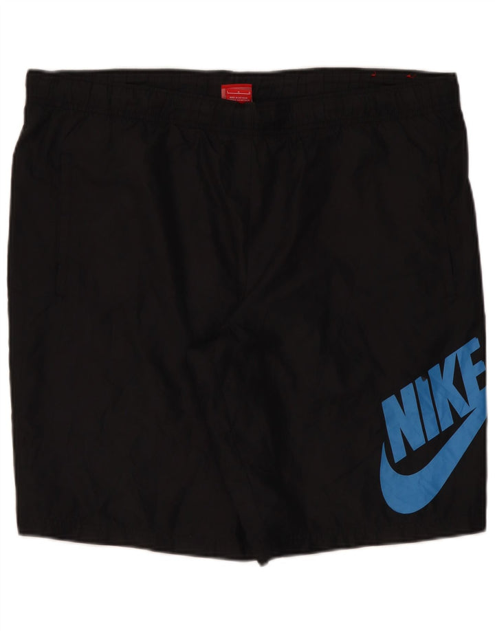 Nike Mens Graphic Sport Shorts Grande Poliéster Negro