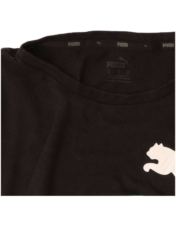 PUMA Camiseta gráfica para hombre Top XL Negro