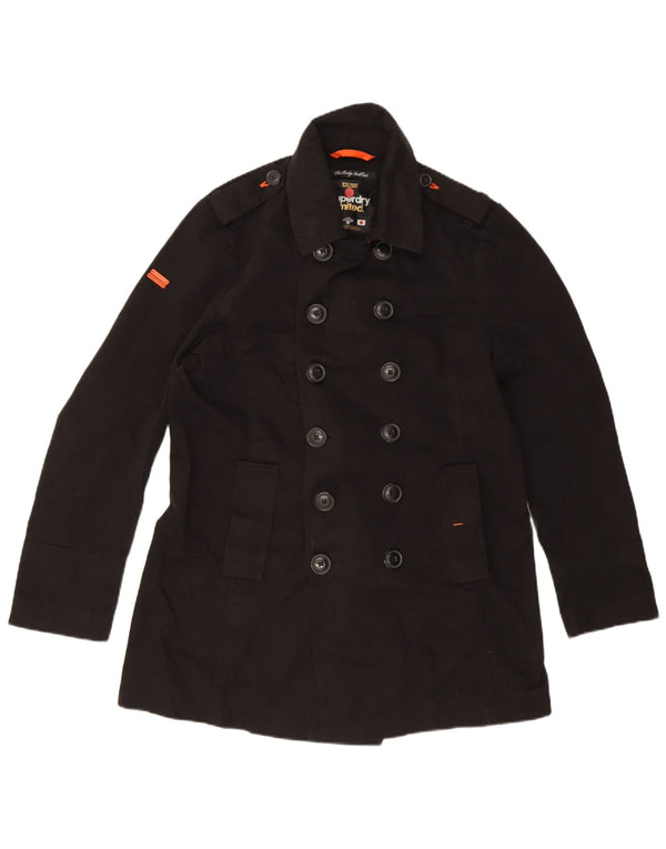 Superdry Chaquetón militar para hombre UK 42 XL Algodón negro