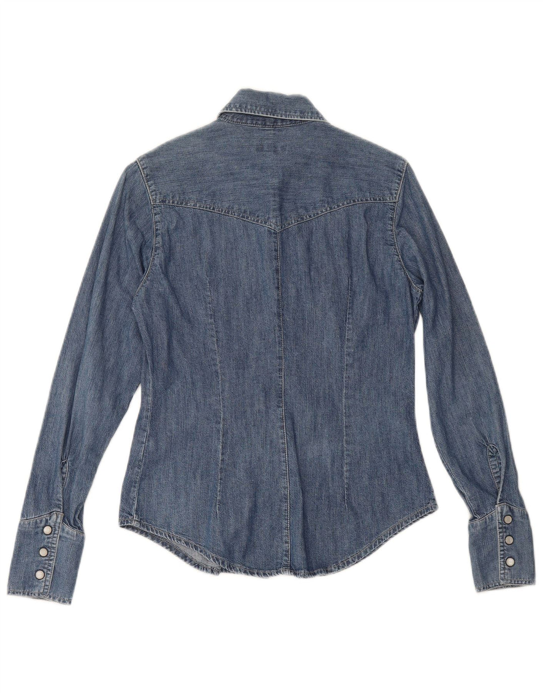 CARRERA Camisa vaquera para mujer UK 10 Small Blue Cotton