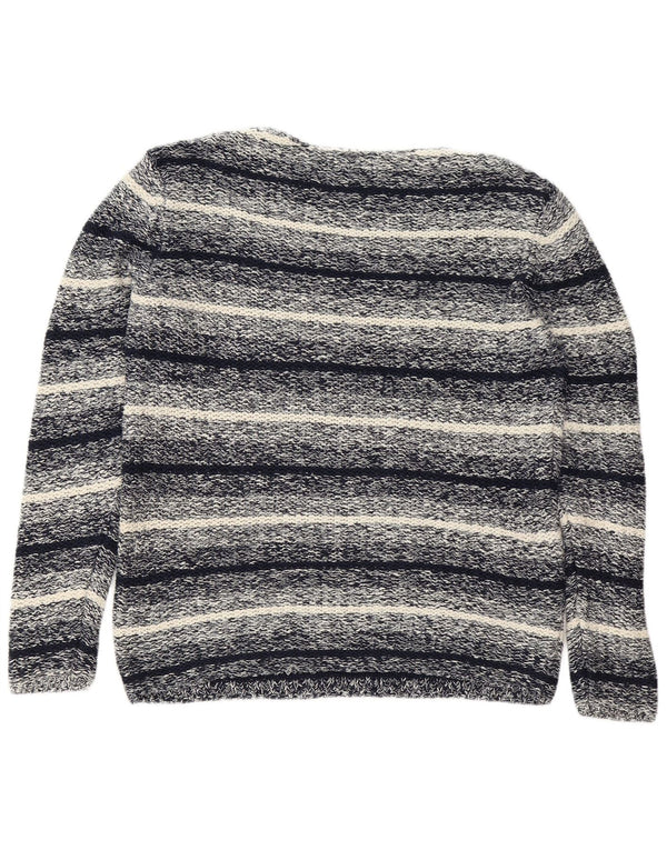 Jack & Jones Hombre Boat Neck Jumper Sweater XL Azul Marino Rayas Algodón