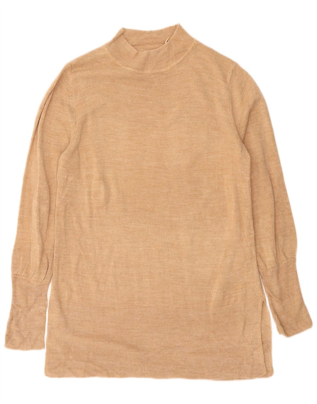 Marks & Spencer Suéter con Cuello Alto para Mujer UK 44 Medium Beige