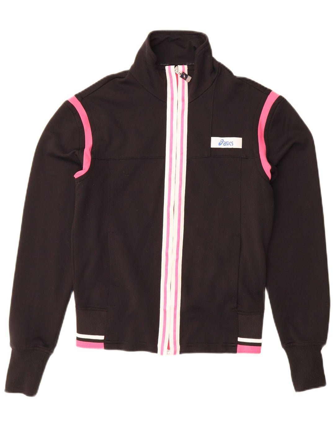 Asics - Chaqueta de chándal para mujer (talla 40), color negro