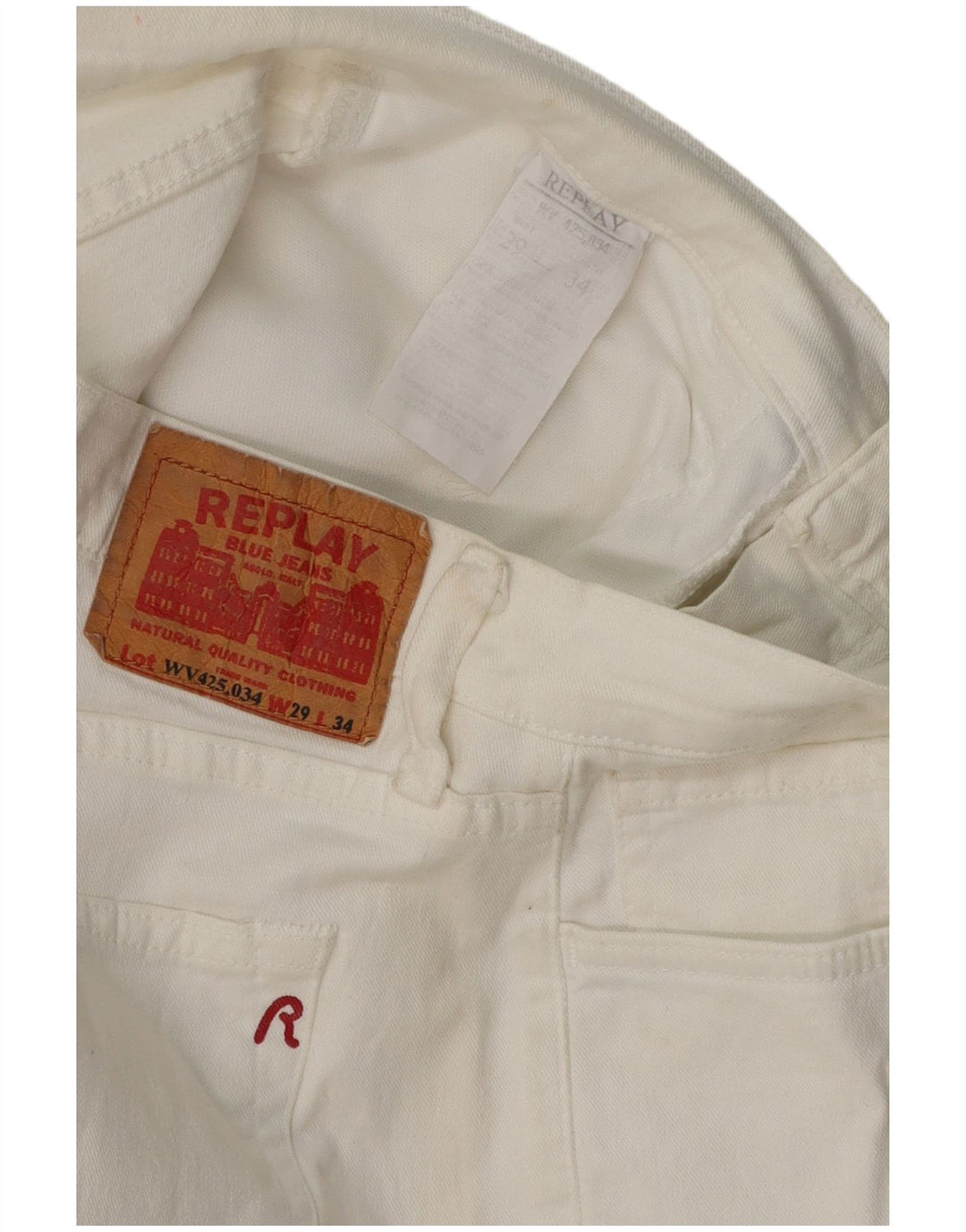 REPLAY Vaqueros Bootcut para Mujer W29 L30 Blanco