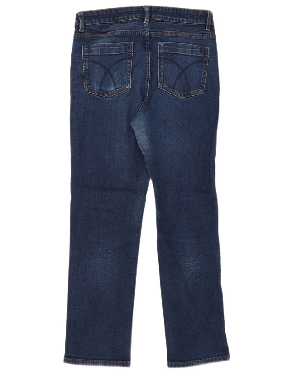 Crew Clothing Vaqueros rectos para mujer UK 12 Medium W30 L26 Algodón azul