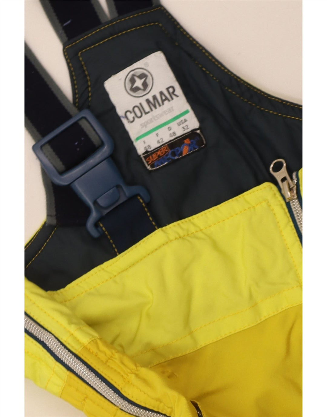 Colmar Pantalón De Esquí Peto Hombre IT 48 Medium Yellow Colourblock