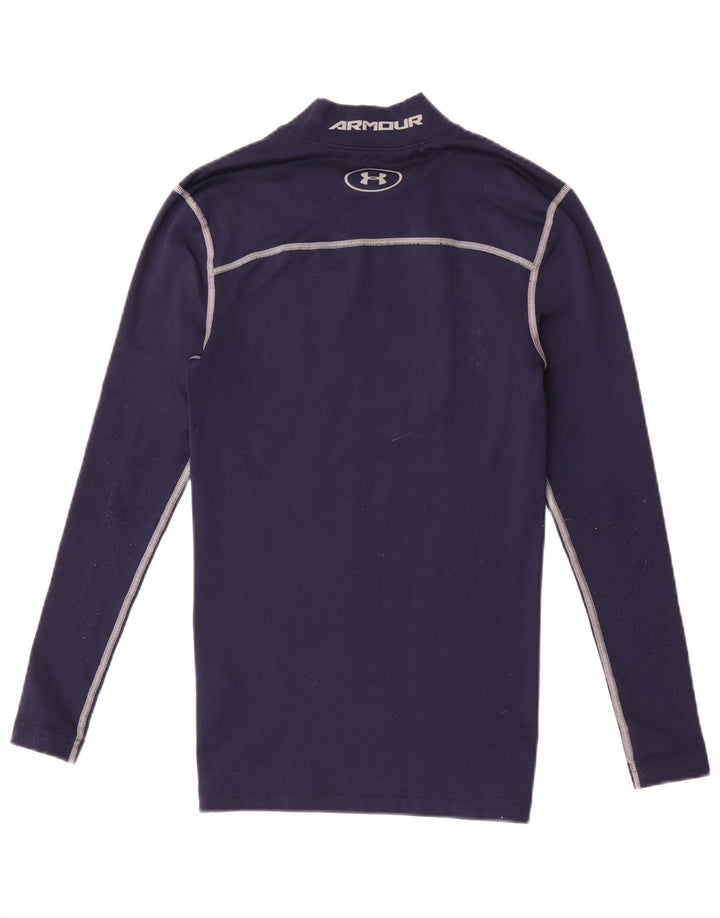 Under Armour Cold Gear Graphic Top manga larga pequeño azul marino a rayas para hombre
