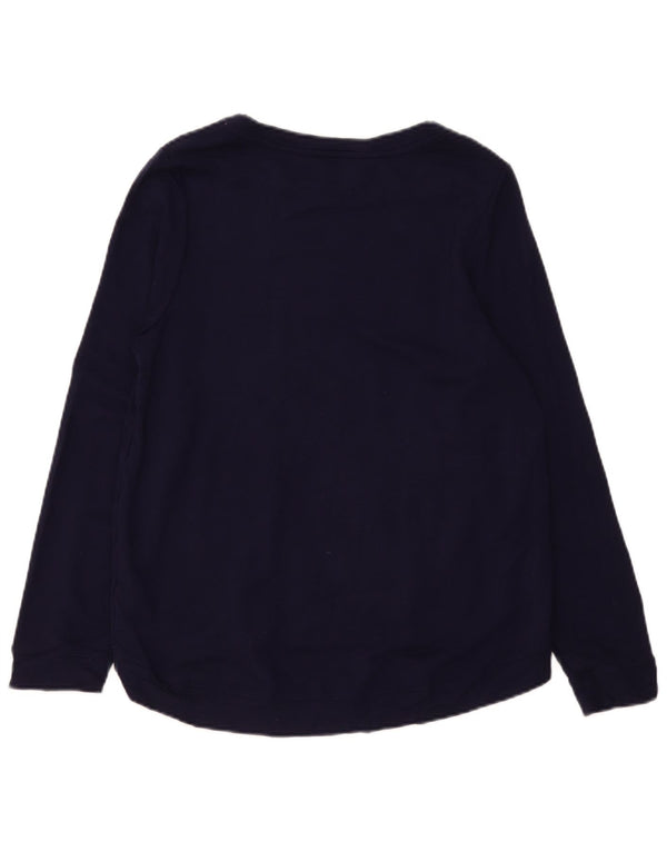 Oasis Sudadera de gran tamaño con gráfico para mujer UK 10 Small Azul marino