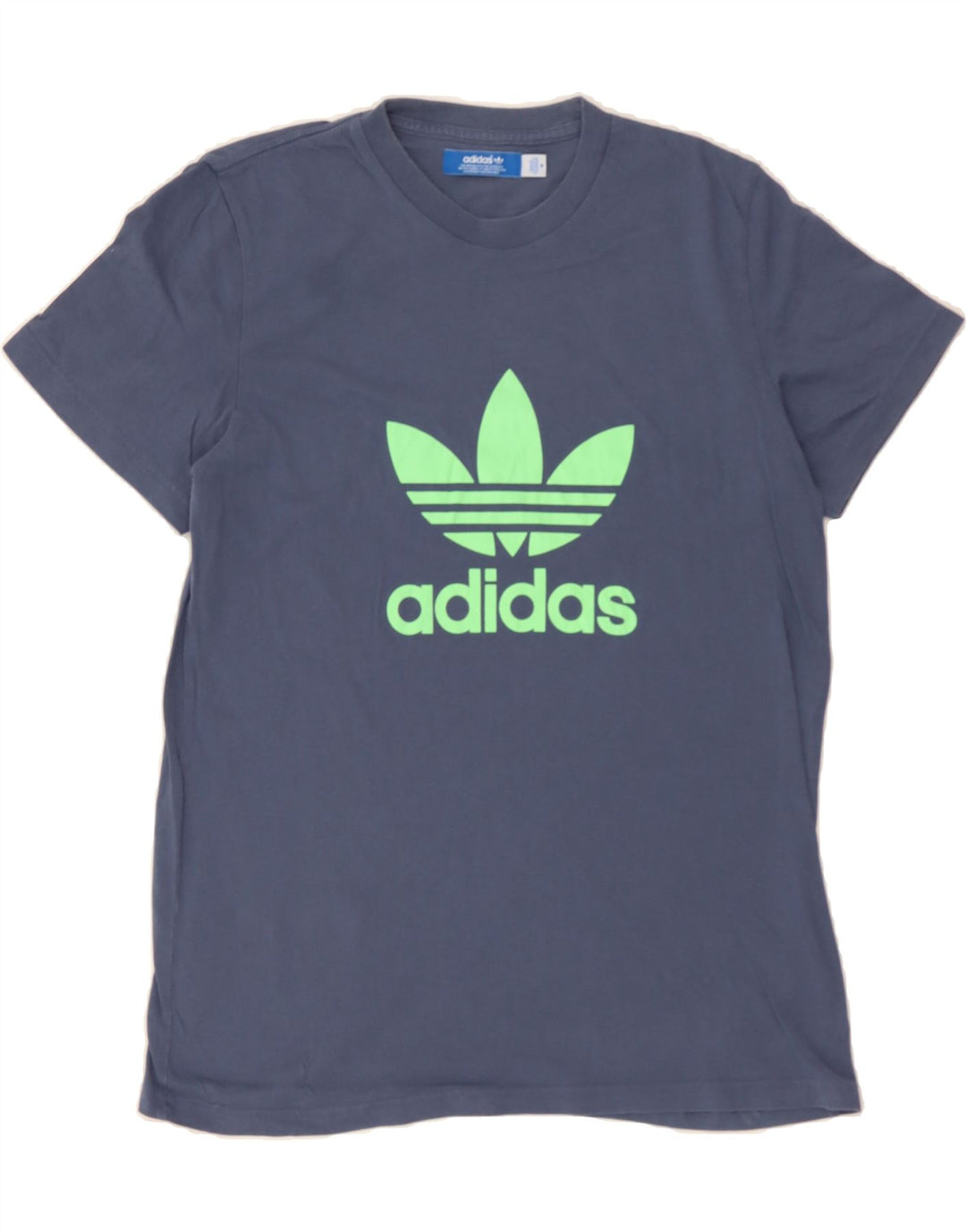 ADIDAS Mens Graphic T-Shirt Top Medium Blue Cotton Vintage Adidas and Second-Hand Adidas from Messina Hembry 