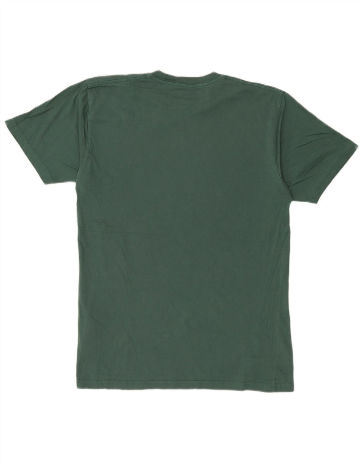VANS Hombre Classic Fit Camiseta Top Algodón Verde Medio