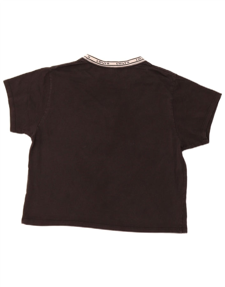 LEVI'S Camiseta gráfica para mujer Top UK 44 Medium Black