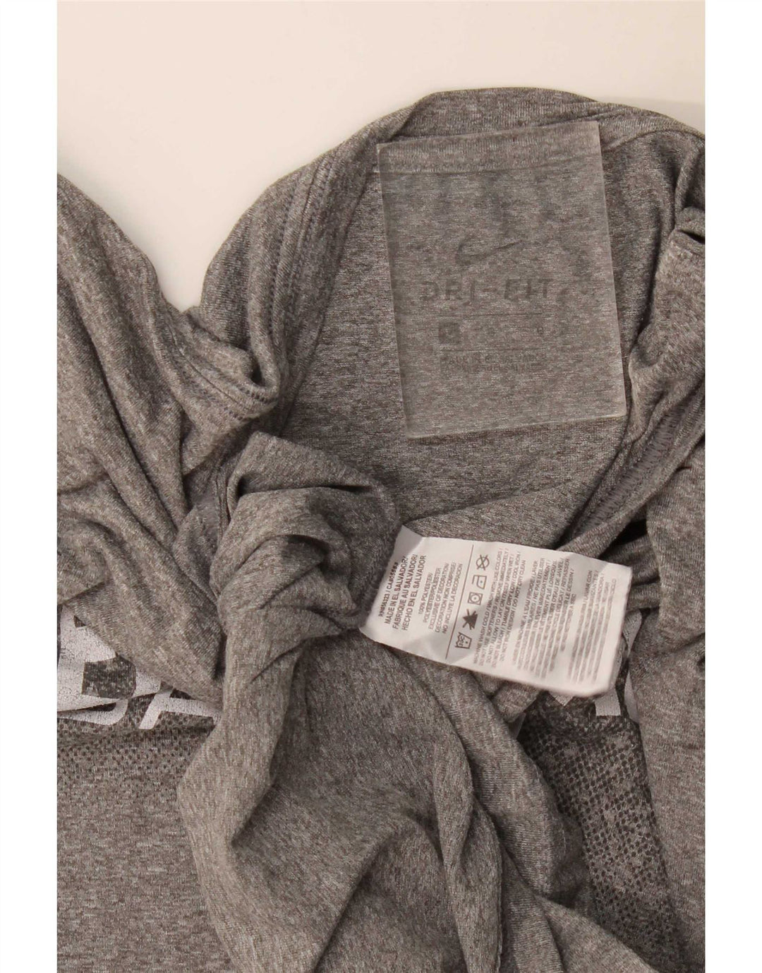 Nike Camiseta Dri Fit Graphic para hombre Top grande gris moteado de poliéster
