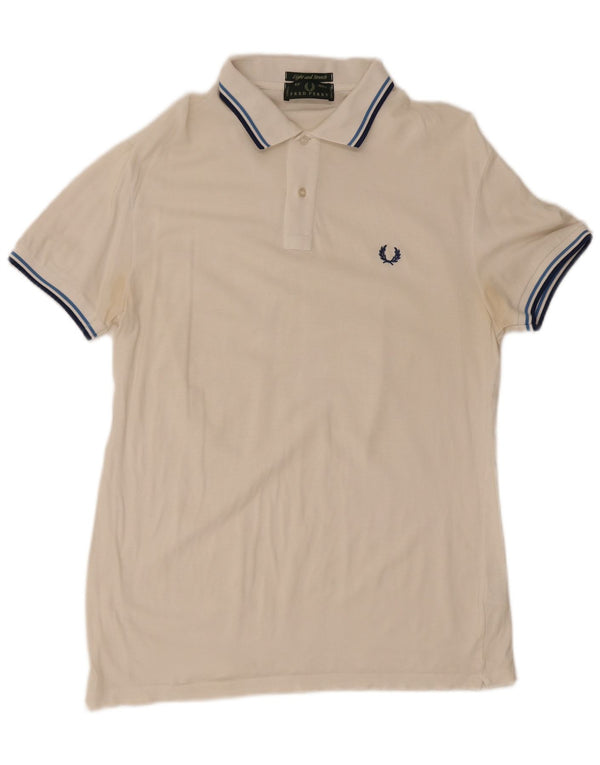 Polo Fred Perry Hombre Algodón Blanco Mediano