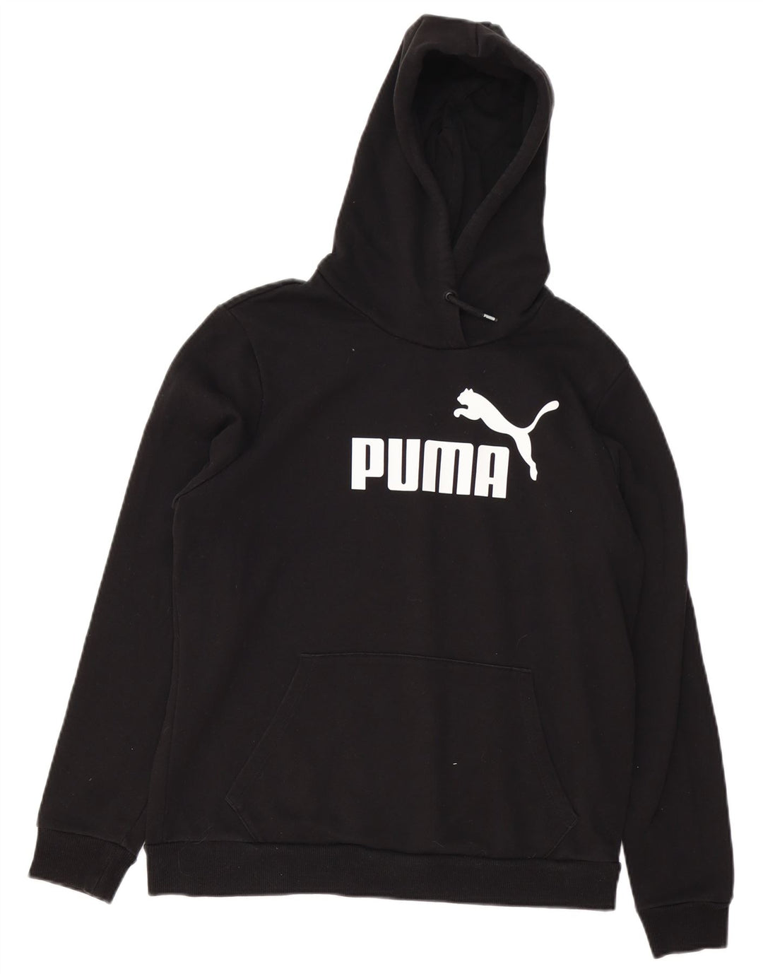 PUMA Sudadera con capucha gráfica para mujer Reino Unido 46 Grande Algodón negro