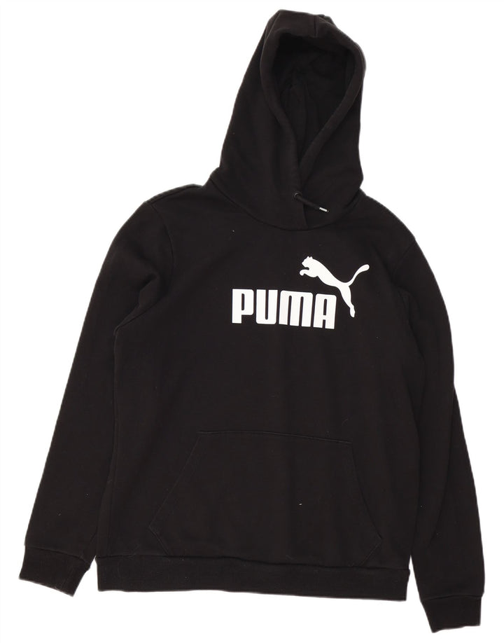 PUMA Sudadera con capucha gráfica para mujer Reino Unido 46 Grande Algodón negro
