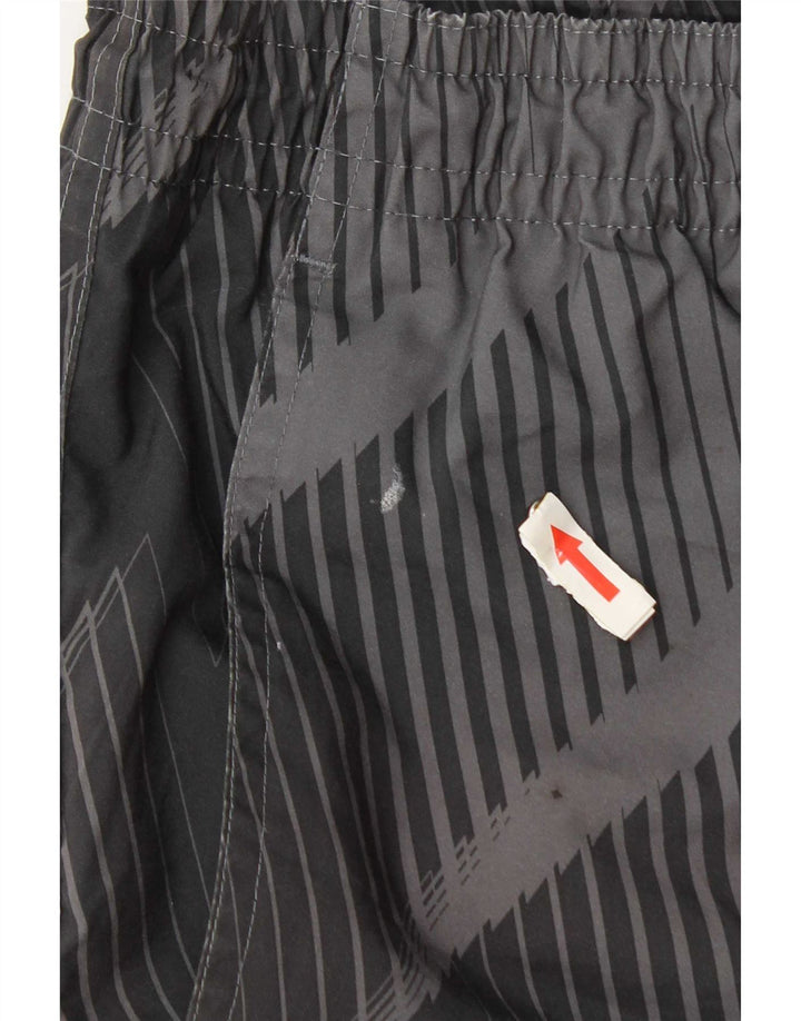 Nike Pantalones cortos deportivos para hombre UK 26/28 Small Gris Geométrico Poliéster