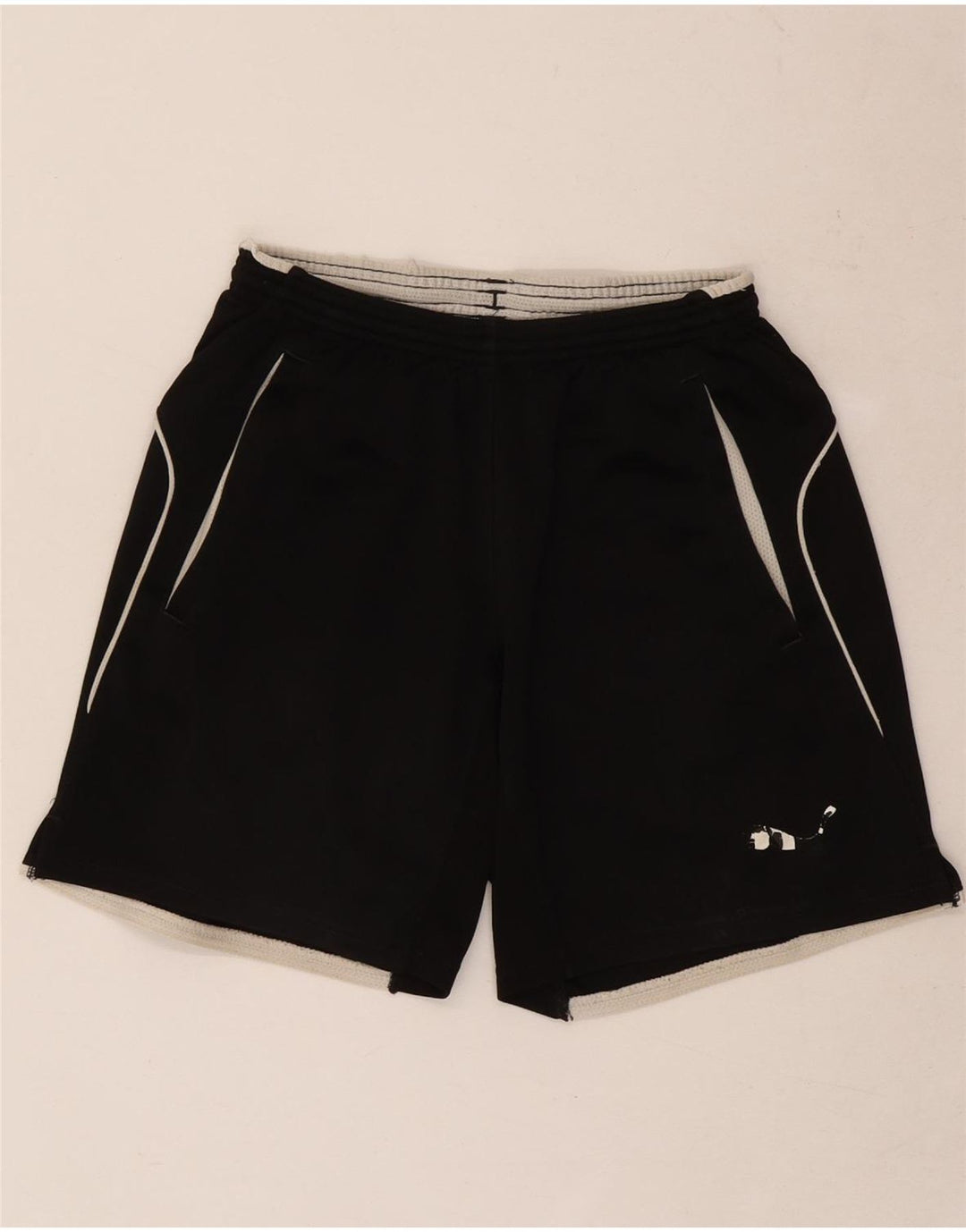 Puma Pantalones cortos deportivos para niño 13-14 años XL Negro Poliéster