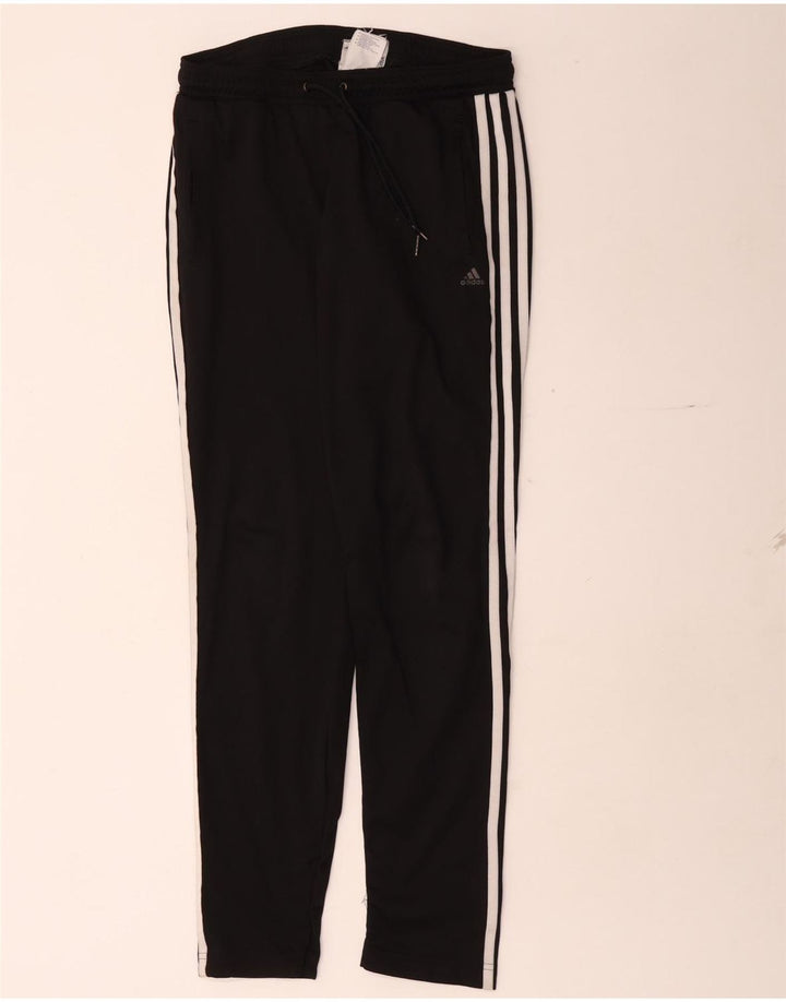 Adidas Mujer Climalite Chándal Pantalones UK 8/10 Pequeño Negro Poliéster