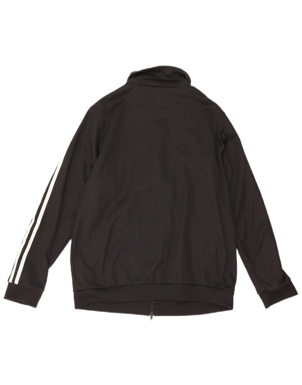 Adidas - Chaqueta de chándal para mujer, talla 12, algodón negro mediano