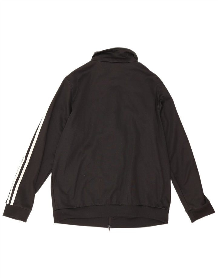 Adidas - Chaqueta de chándal para mujer, talla 12, algodón negro mediano