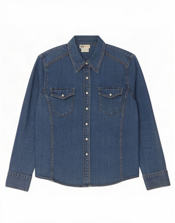 Faded Glory Camisa Vaquera Mujer ES 40/40 XL Algodón Azul