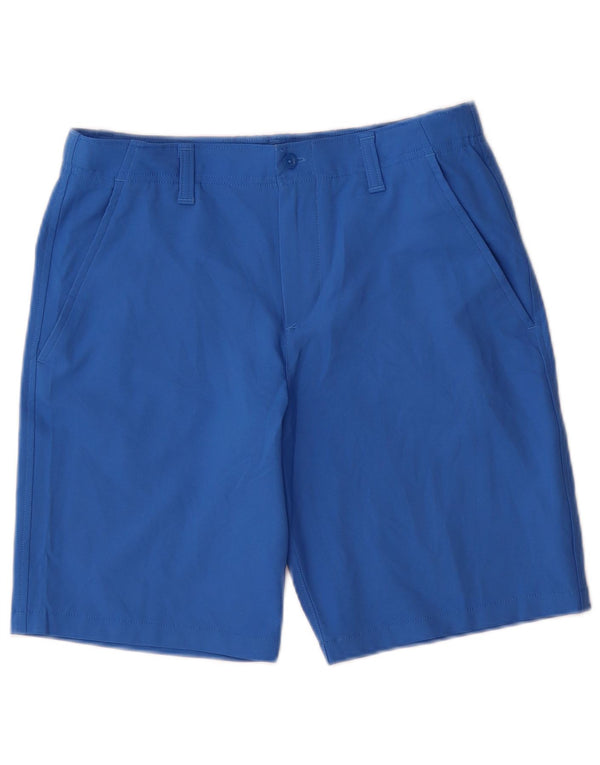 Under Armour Pantalones cortos chinos para niños 11-12 años Grande W28 Poliéster azul