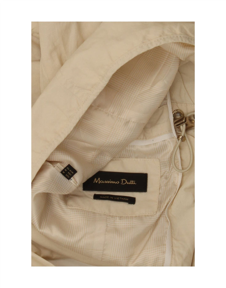 MASSIMO DUTTI Womens Bomber Jacket UK 14 Medium Beige Vintage Massimo Dutti and Second-Hand Massimo Dutti from Messina Hembry 