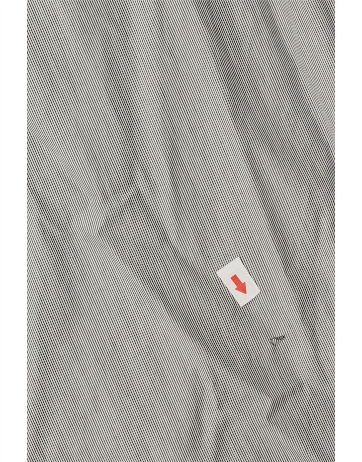 Camisa Etro Hombre Talla 43 XL Algodón Gris Rayas