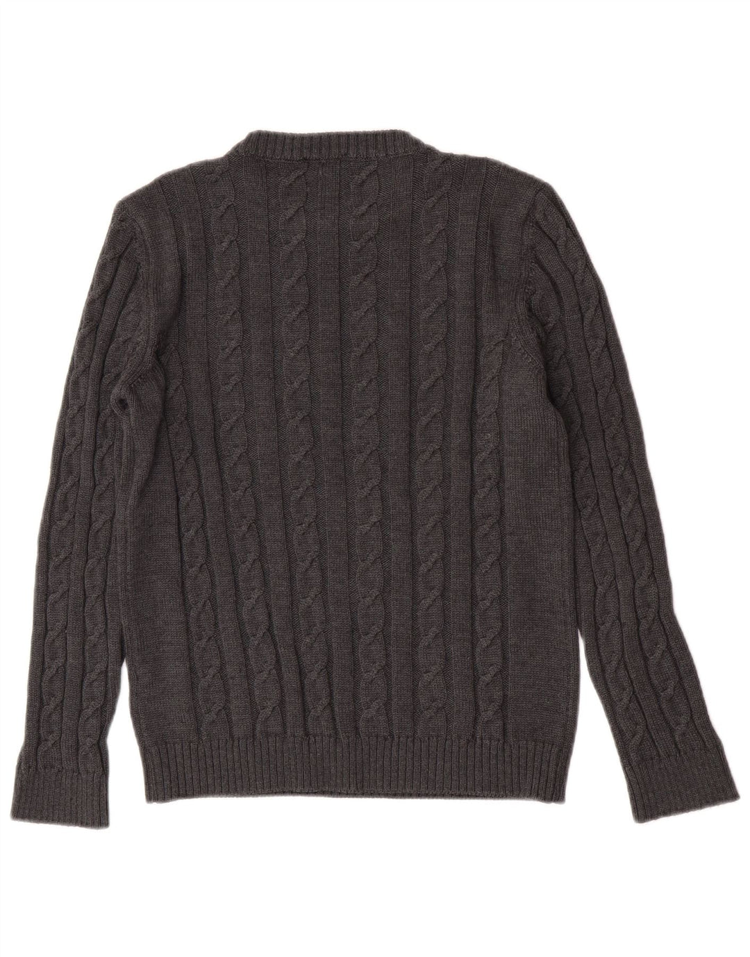 Refrigiwear Jersey De Mujer Con Cuello Redondo De Lana Virgen Gris Medio