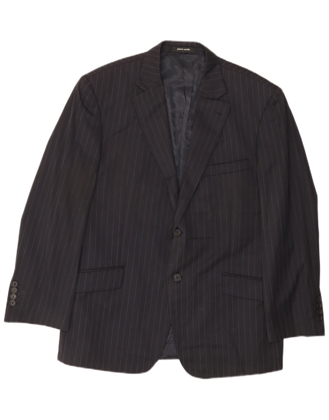 Pierre Cardin Chaqueta tipo blazer de 2 botones para hombre UK 44 2XL Azul marino a rayas