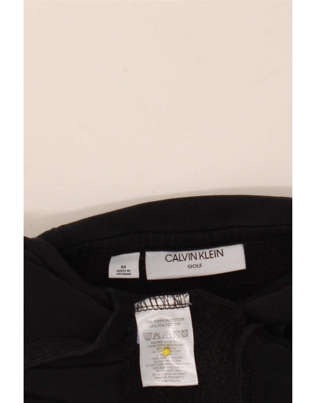 Calvin Klein Golf Sudadera con Capucha para Hombre Jersey Mediano de algodón Negro