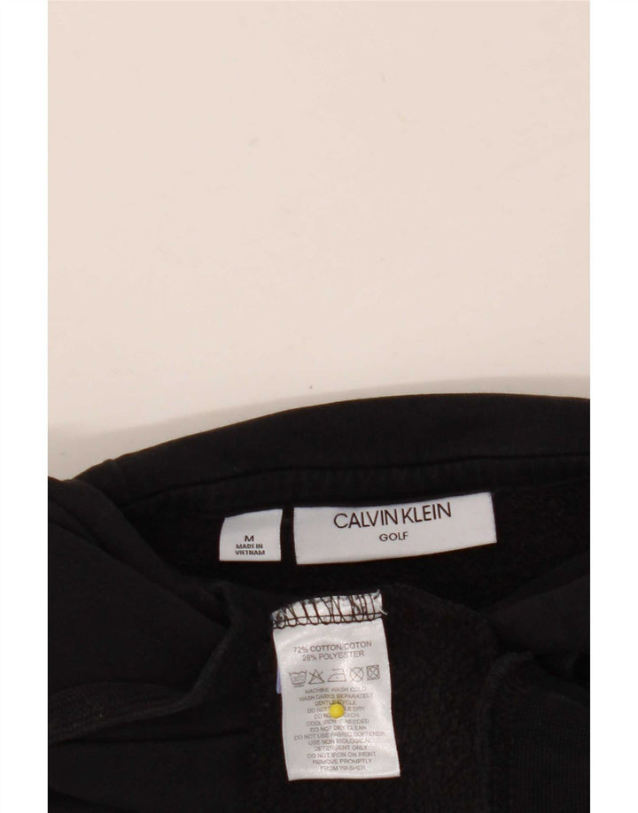 Calvin Klein Golf Sudadera con Capucha para Hombre Jersey Mediano de algodón Negro