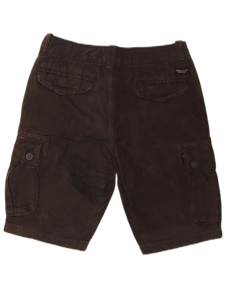 Superdry Shorts Cargo Hombre W30 Algodón Marrón Medio