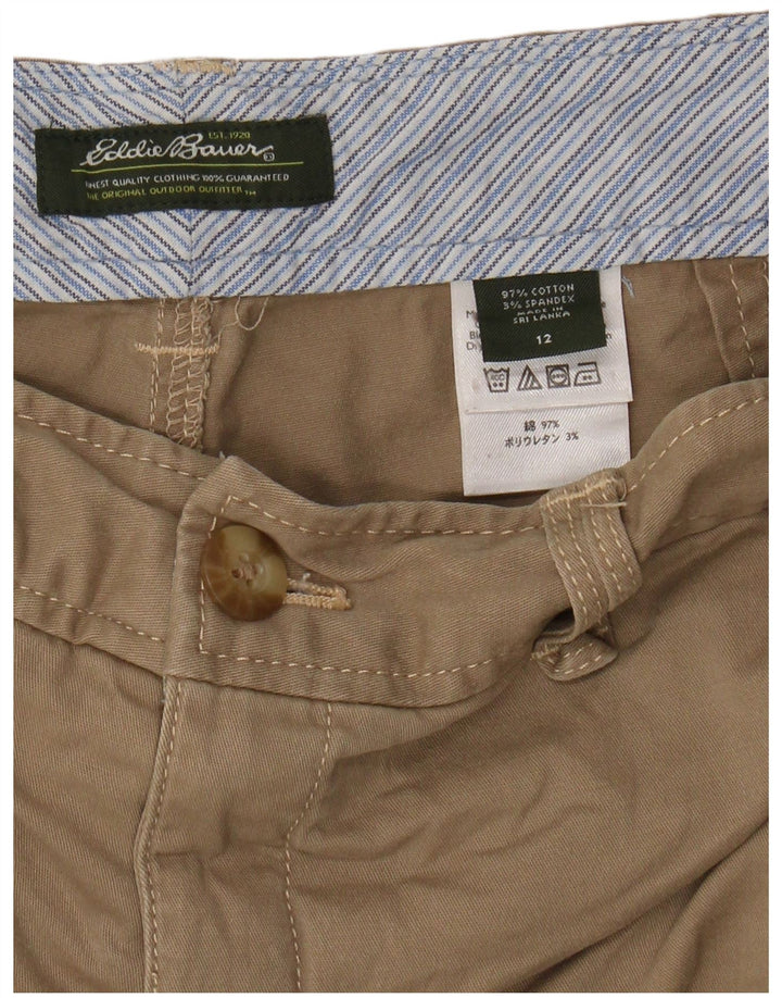 EDDIE BAUER Bermudas para hombre US 12 grande W34 algodón beige
