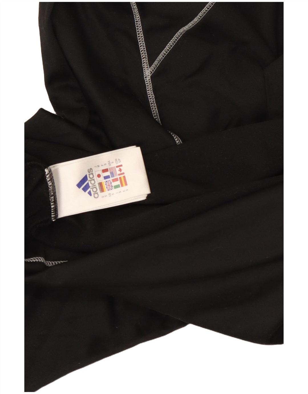 Adidas Hombre Top Manga Larga Pequeño Negro Poliéster Deportes