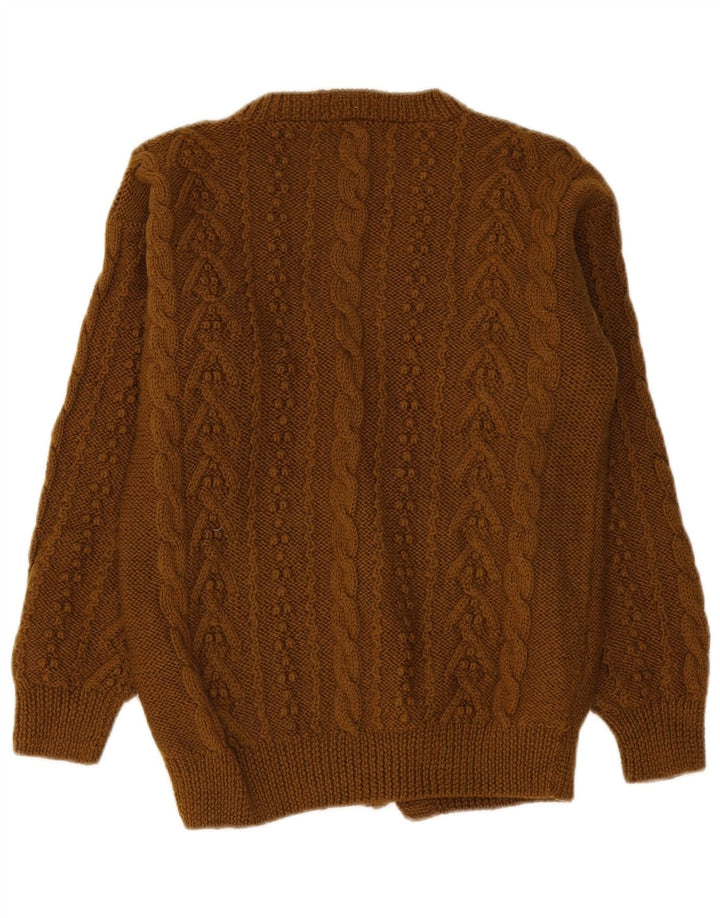 Globo Cárdigan para mujer suéter UK 10 Small Khaki Wool