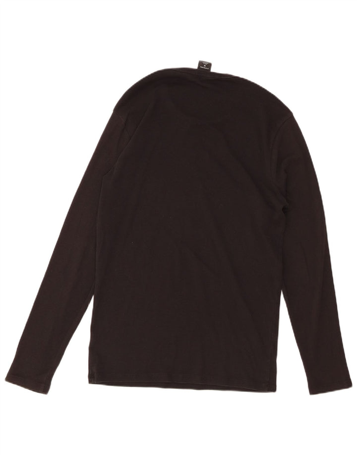 G-STAR Hombre Top Manga Larga Algodón Negro Mediano