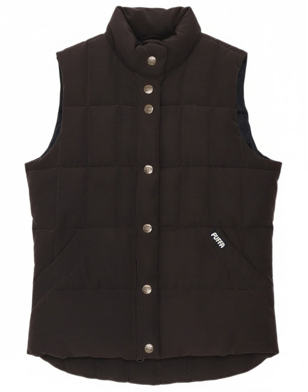 Puffa Chaleco acolchado para mujer UK 6 XS Poliéster azul marino