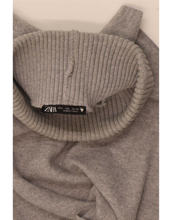 Zara - Camiseta sin mangas para mujer, talla 40, talla grande, color gris