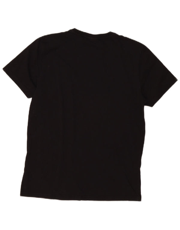 Napapijri Hombre Camiseta Top Medium Negro Algodón