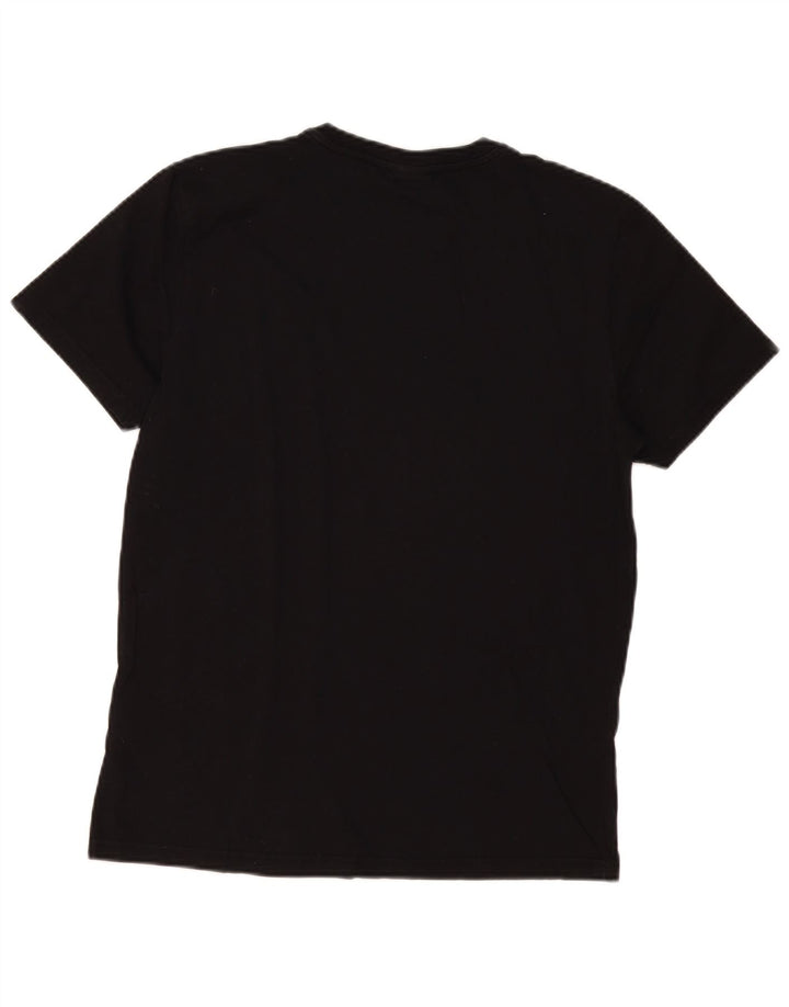 Napapijri Hombre Camiseta Top Medium Negro Algodón