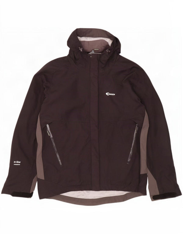 Nordsen Chaqueta impermeable con capucha para hombre UK 38 Medium Black Colourblock Nylon