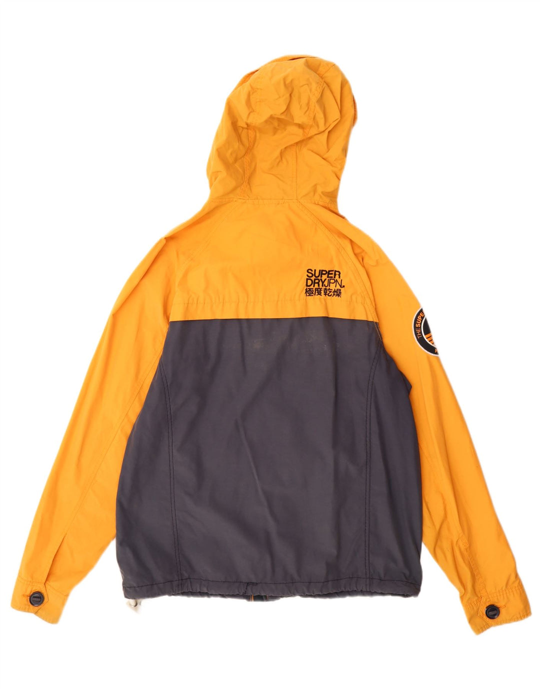 Superdry Chaqueta cortavientos estampada para hombre, talla 40, color naranja grande