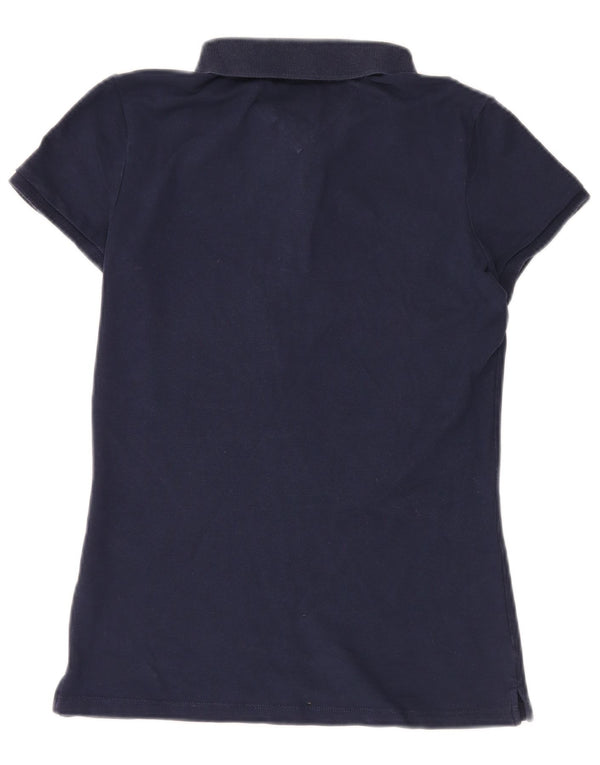 TOMMY HILFIGER Polo para mujer UK 44 Grande Azul marino Algodón